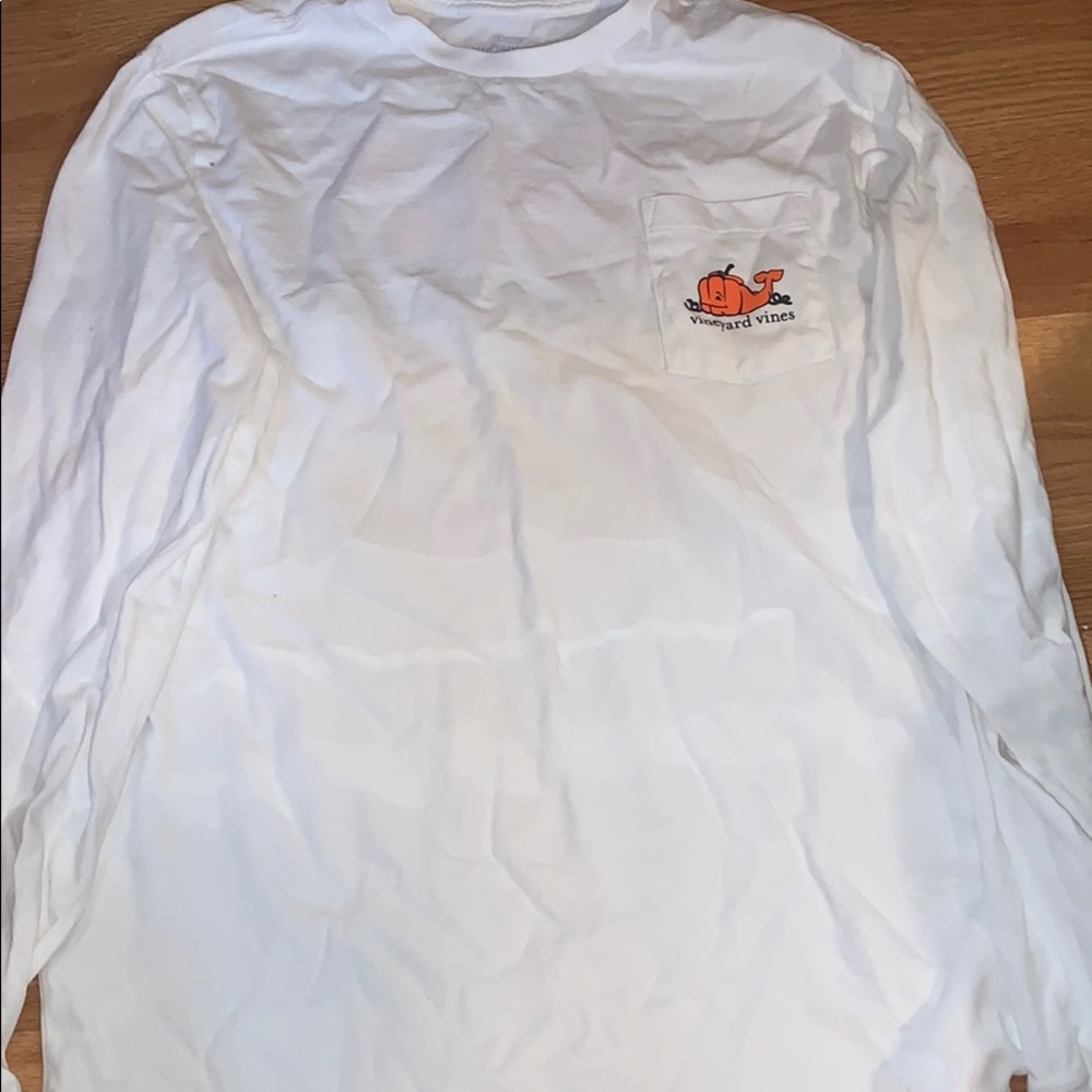 Boys vineyard vines pumpkin shirt